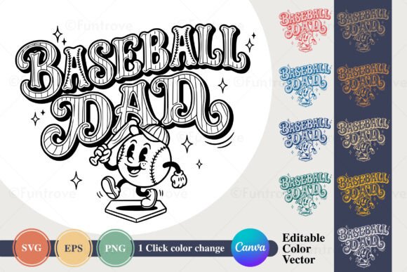 Baseball Mom Retro SVG PNG EPS Design Review