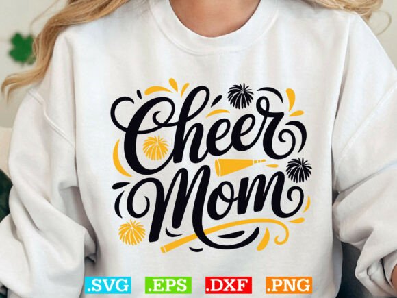 Cheer Mom Shirt SVG: A Versatile Design for Embroidery