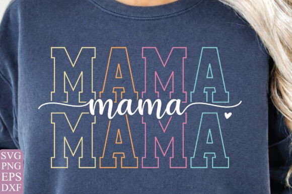 Mama Silhouette SVG Mom T-Shirt Design