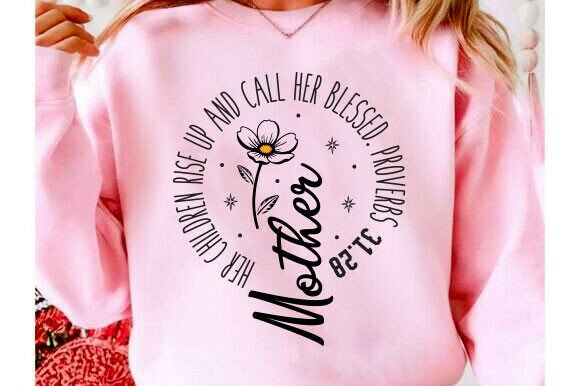 Mother's Day Bible Verse SVG for Embroidery