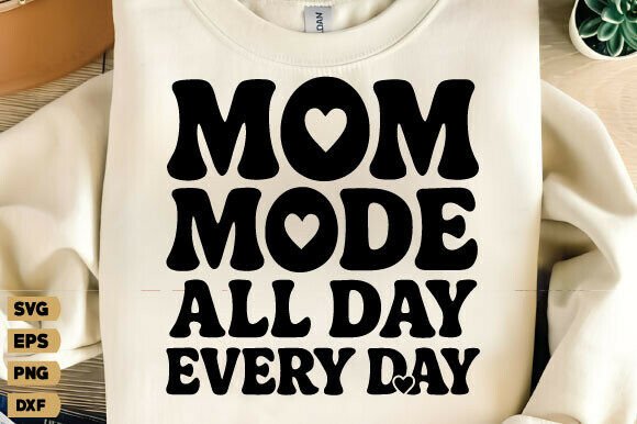 Retro Mom Mode SVG: A Charming Mother's Day Design