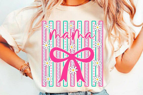 Striped Mama Svg, Mom Png: A Versatile Design for Embroidery