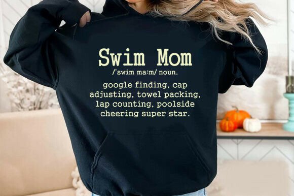 Swim Mom Definition Svg: A Fresh Take for Embroidery