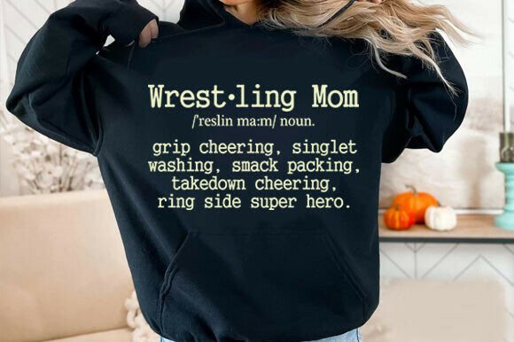 Wrestling Mom Definition Svg: A Unique Embroidery Design